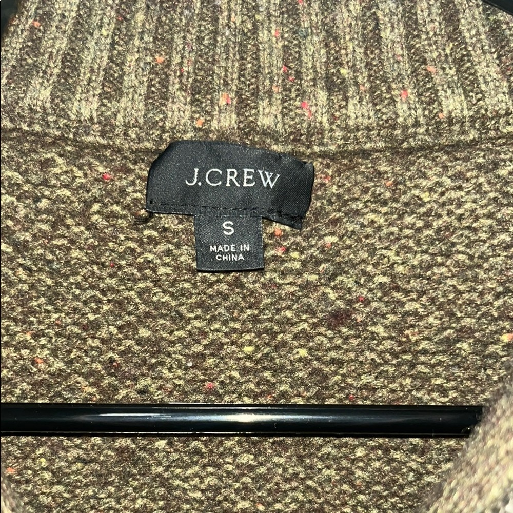 J.Crew Men’s Olive Green Half-Zip Sweater
